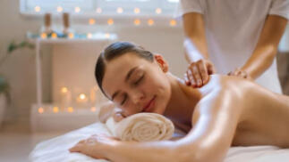 Sesión de masaje relajante